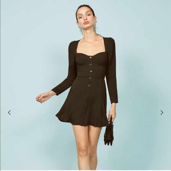 Reformation Dresses & Skirts - NEW • Reformation • Milla Mini Black Dress 10